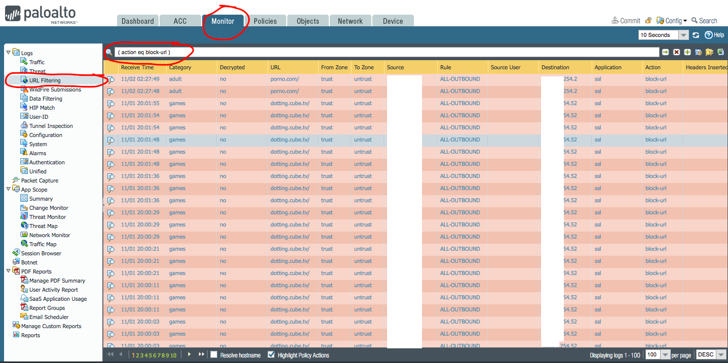 Palo Alto  Filter Application Filter Yunus Emre DEV
